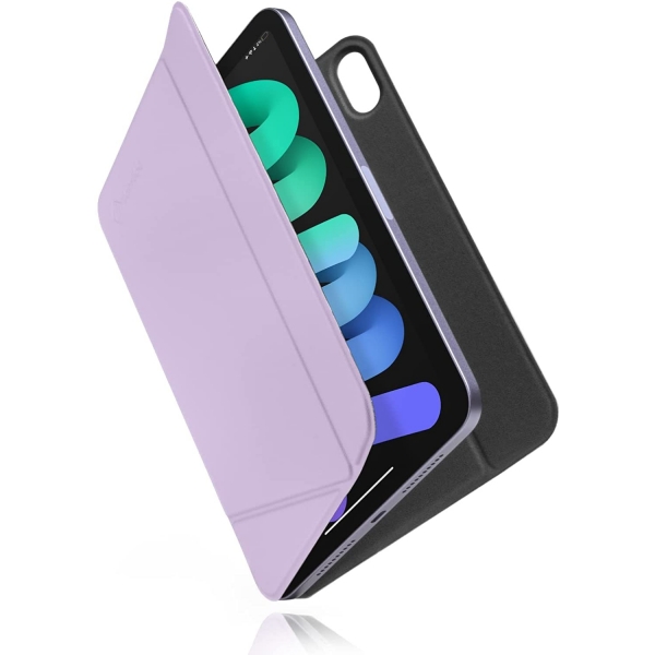 tomtoc Smart Folio Manyetik iPad Mini 6 Klf-Purple