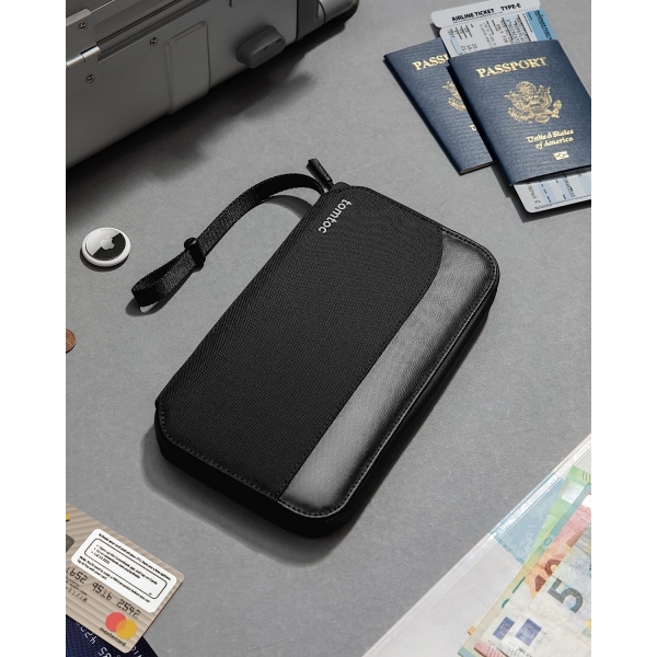 tomtoc Su Geirmez Pasaport/Kartlk Organize antas-Black