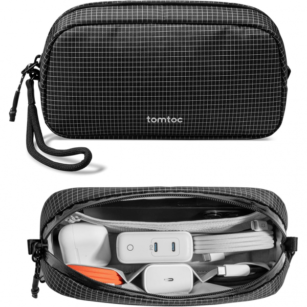 tomtoc Tanabilir Saklama antas-Black Plaid 
