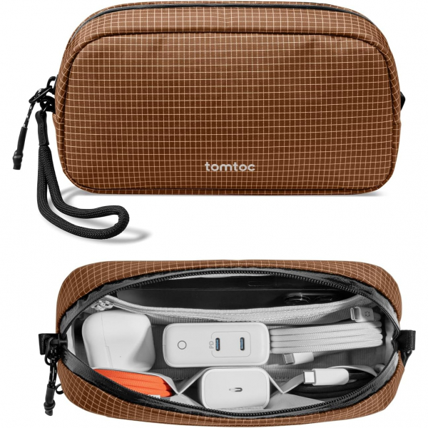 tomtoc Tanabilir Saklama antas-Brown Plaid 