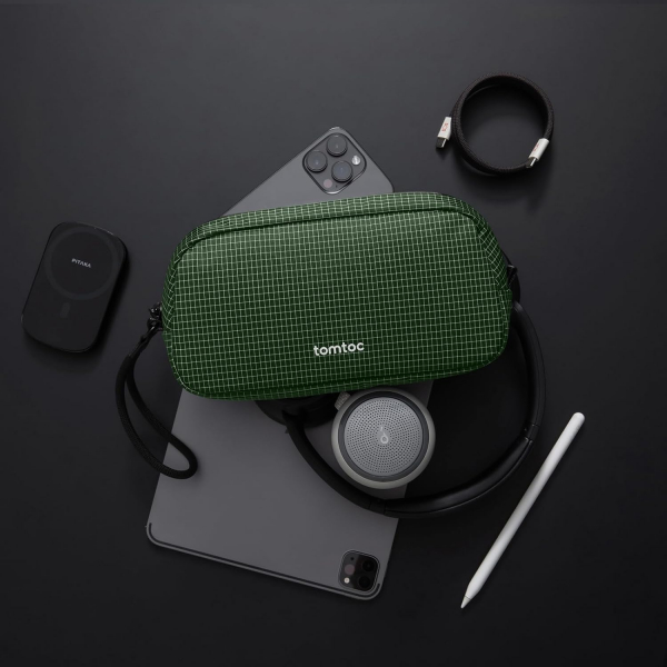 tomtoc Tanabilir Saklama antas-Green Plaid 