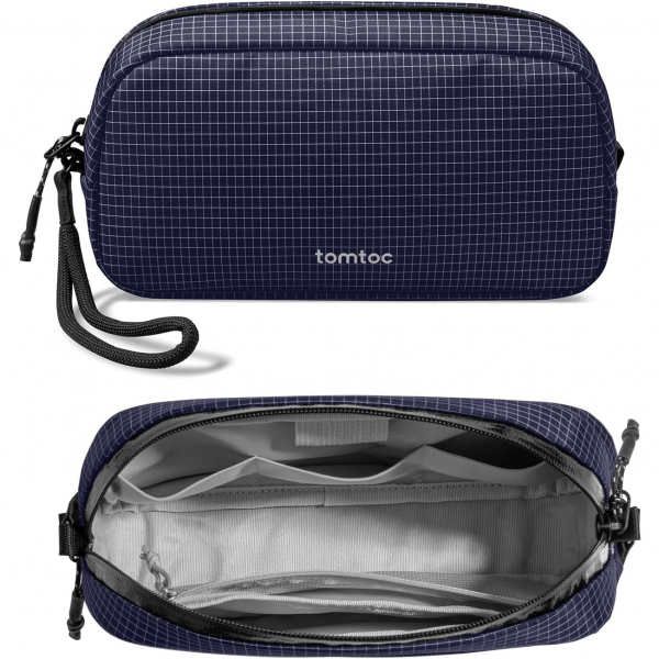 tomtoc Tanabilir Saklama antas-Navy Blue Plaid 