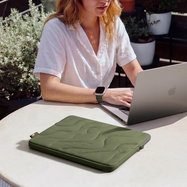 tomtoc Terra A27 Puffy Laptop �antas� (16 in�)-Greenlands
