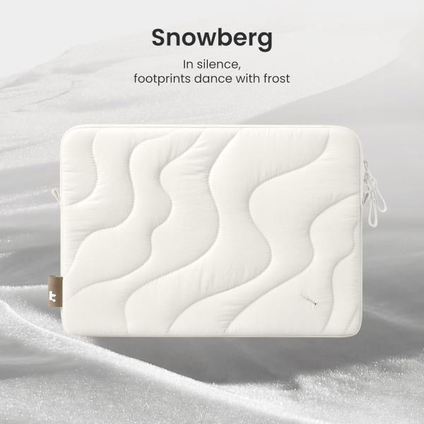 tomtoc Terra A27 Puffy Laptop �antas� Seti (14 in�)-Snowberg