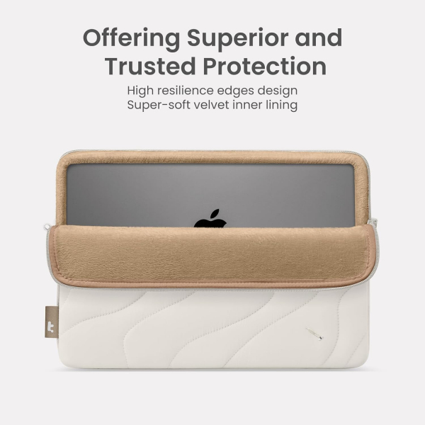 tomtoc Terra A27 Puffy Laptop �antas� Seti (14 in�)-Snowberg