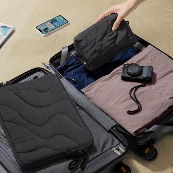 tomtoc Terra A27 Puffy Laptop �antas� Seti (14 in�)-Lavascape