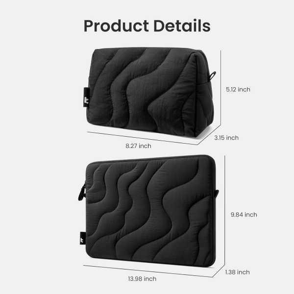 tomtoc Terra A27 Puffy Laptop �antas� Seti (16 in�)-Lavascape