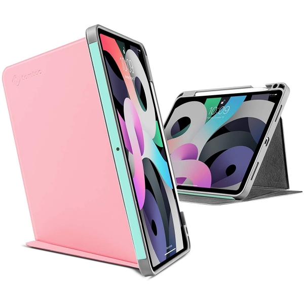 Tomtoc iPad Air 4 Kalem Blmeli Klf (10.9 in)-Sakura