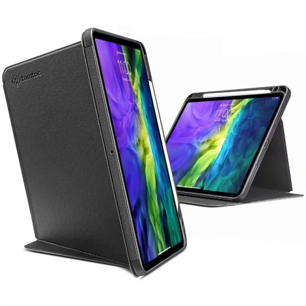 tomtoc iPad Pro Kalem B�lmeli K�l�f (11 in�)-Black