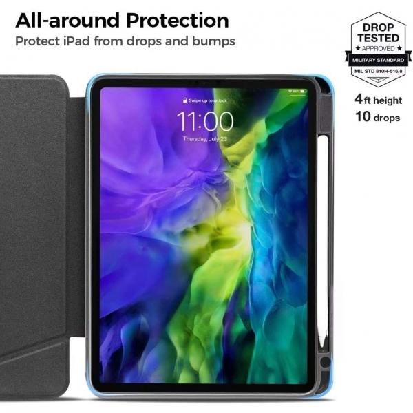 tomtoc iPad Pro Kalem B�lmeli K�l�f (11 in�)-Black