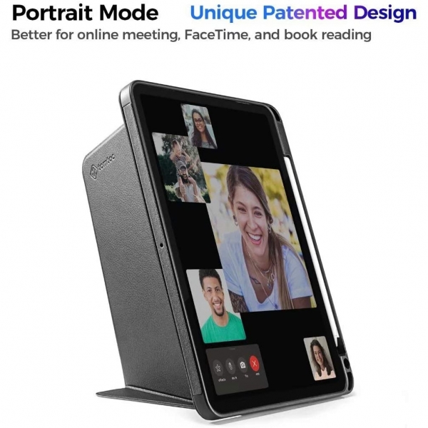 tomtoc iPad Pro Kalem B�lmeli K�l�f (11 in�)-Black