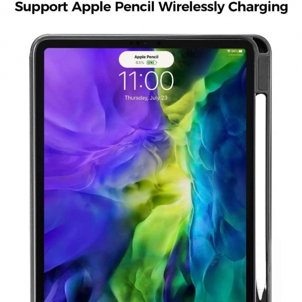 tomtoc iPad Pro Kalem B�lmeli K�l�f (11 in�)-Black