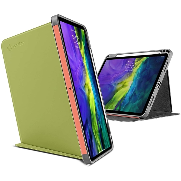 tomtoc iPad Pro Kalem B�lmeli K�l�f (11 in�)-Avocado