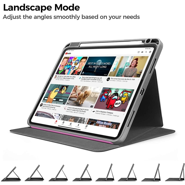 tomtoc iPad Pro Kalem B�lmeli K�l�f (11 in�)-BlueMint