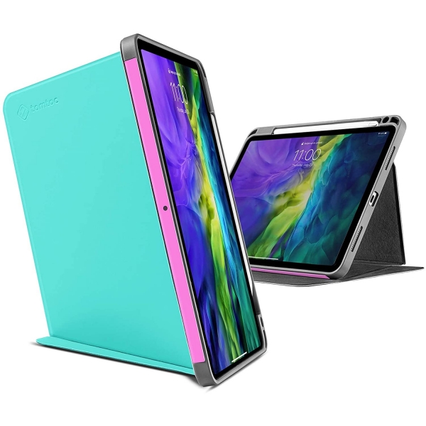 tomtoc iPad Pro Kalem B�lmeli K�l�f (11 in�)-BlueMint