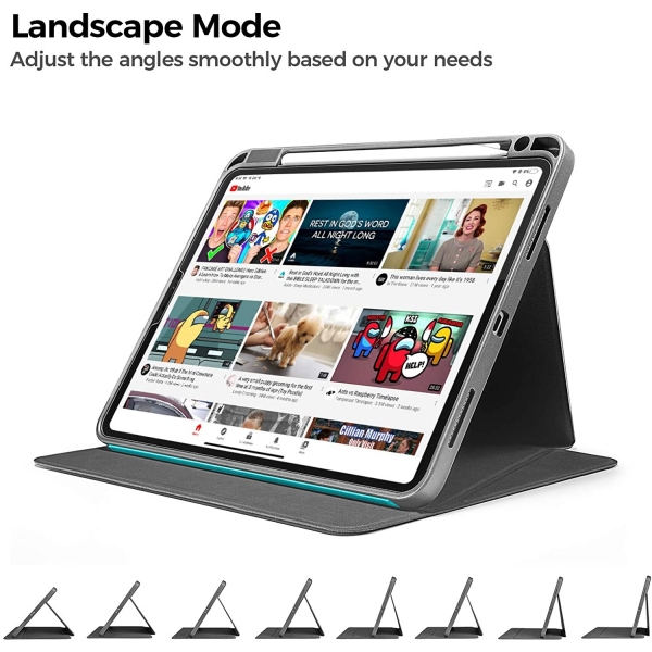 tomtoc iPad Pro Kalem B�lmeli K�l�f (11 in�)-Cactus