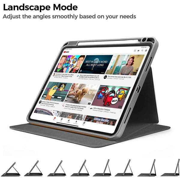 tomtoc iPad Pro Kalem B�lmeli K�l�f (11 in�)-Orange