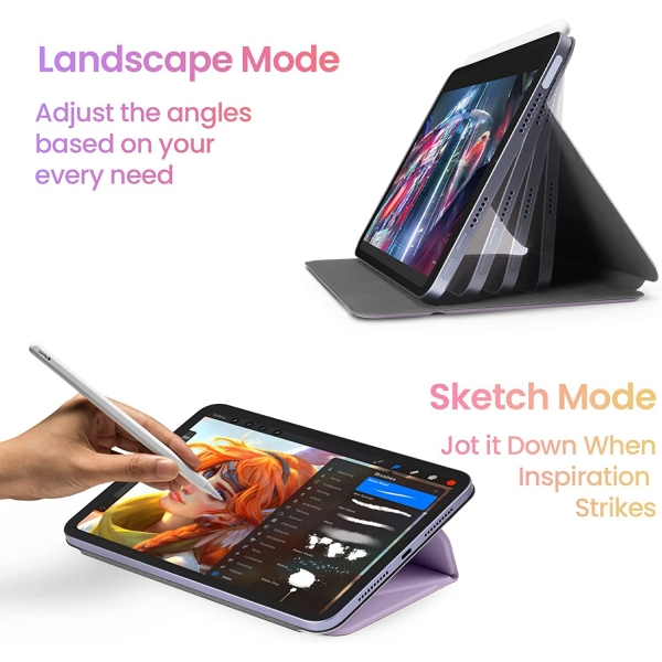 tomtoc iPad Mini 6 Standl Klf (8.3 in)-Purple