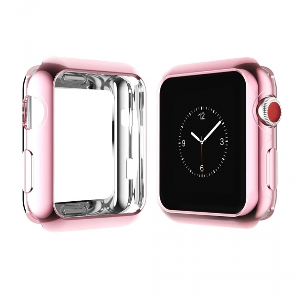 top4cus Apple Watch Silikon Klf (38mm)-Rose Gold