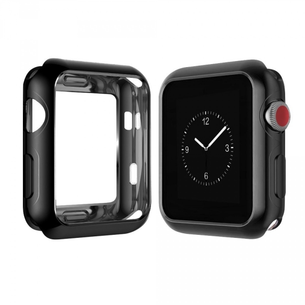 top4cus Apple Watch Silikon Klf (42mm)-Black