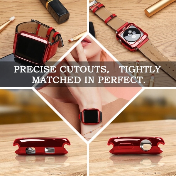 top4cus Apple Watch Silikon Klf (42mm)- Red