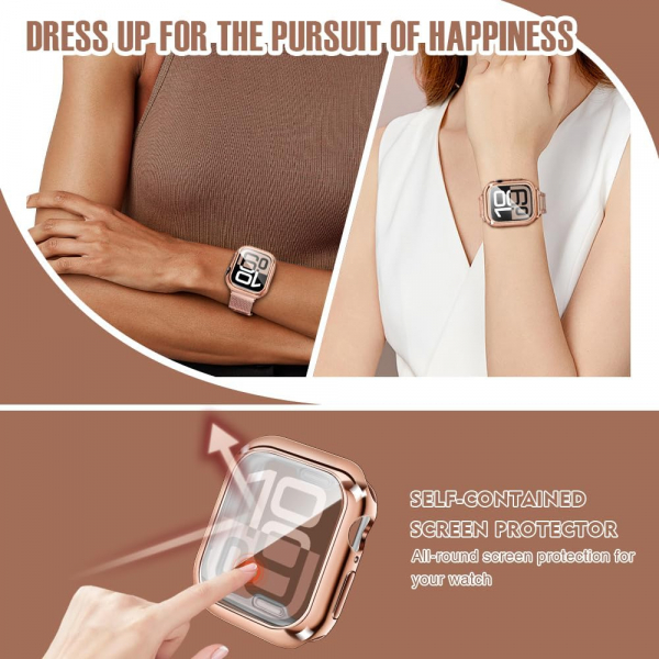 top4cus Apple Watch 11/10 Koruyucu K�l�f 46 mm-Rose Gold