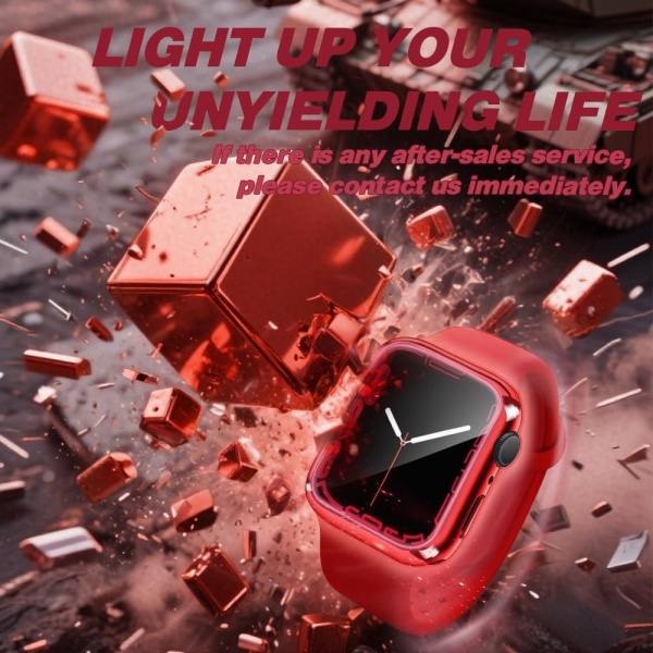 top4cus Apple Watch Ultra 49 mm Koruyucu K�l�f-Red