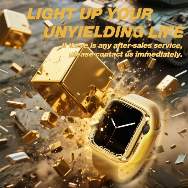 top4cus Apple Watch Ultra 49 mm Koruyucu K�l�f-Gold