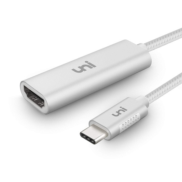 uni USB C to HDMI Adaptr (Silver)