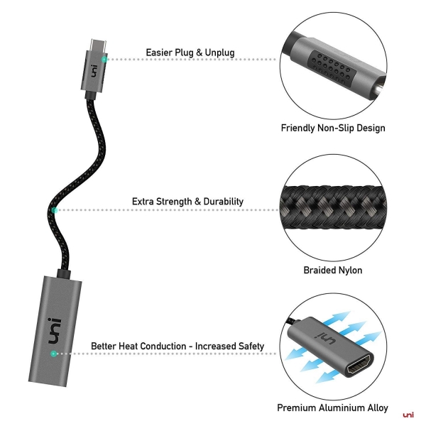 uni USB C to HDMI Adaptr (Space Gray)