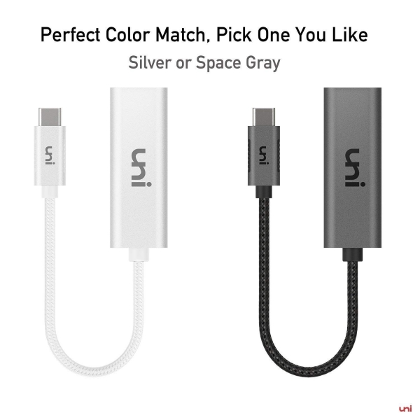 uni USB C to HDMI Adaptr (Space Gray)