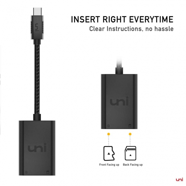 uni USB C to SD/MicroSD Kart Okuyucu