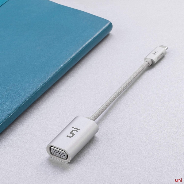 uni USB C to VGA Adaptr (Silver)