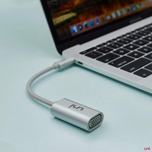 uni USB C to VGA Adaptr (Silver)