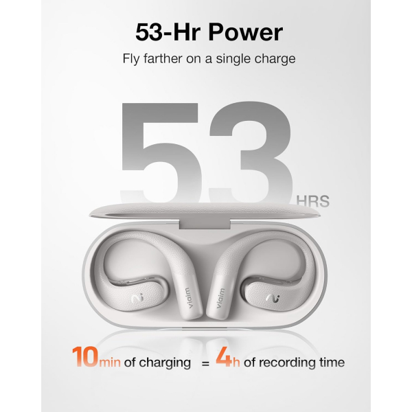 viaim OpenNote AI Ses Kaydedici Akll Kulaklk-Gray