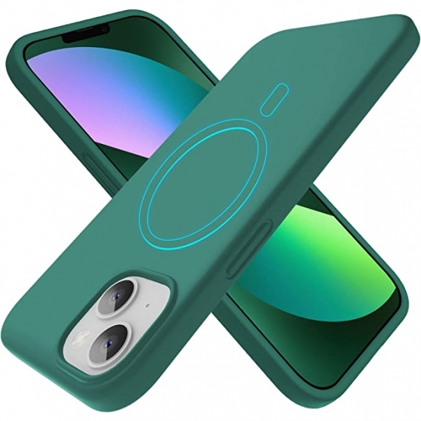 xiwxi Silikon Manyetik iPhone 13 Pro Klf-PNGreen