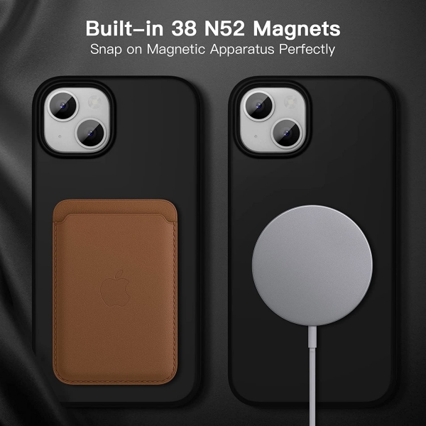 xiwxi Silikon Manyetik iPhone 12/12 Pro Klf-Black