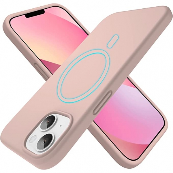 xiwxi Silikon Manyetik iPhone 12/12 Pro Klf-Pink
