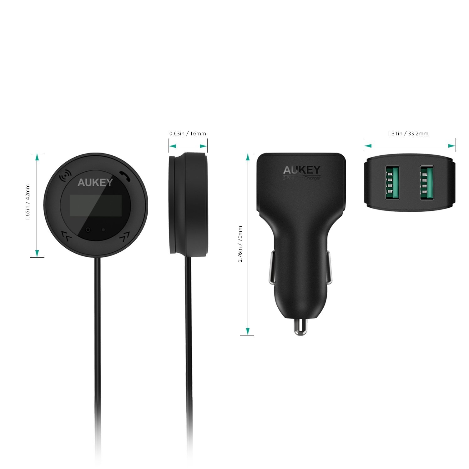 aukey bluetooth kablosuz fm baglantisi