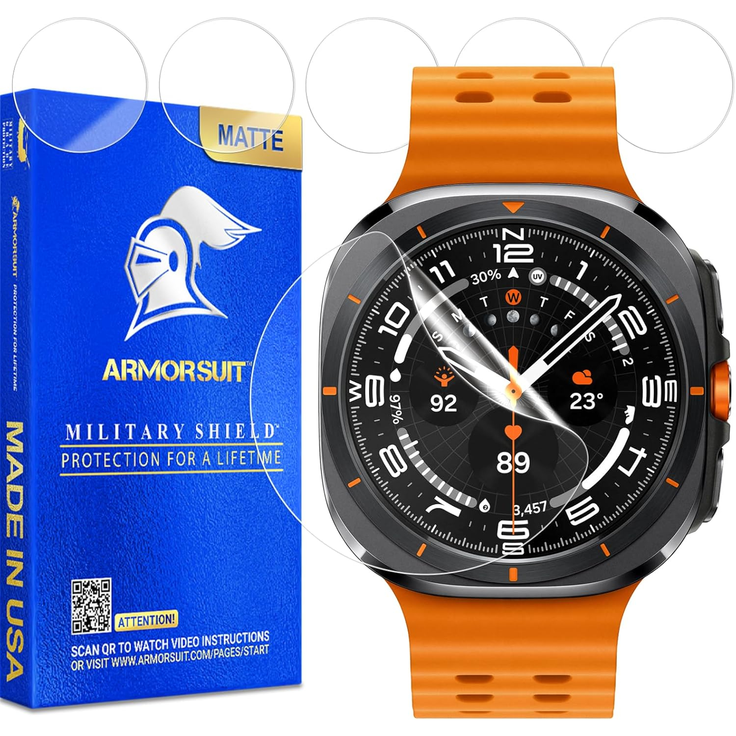 ArmorSuit Galaxy Watch Ultra Mat Bumper Koruyucu 47mm 92335