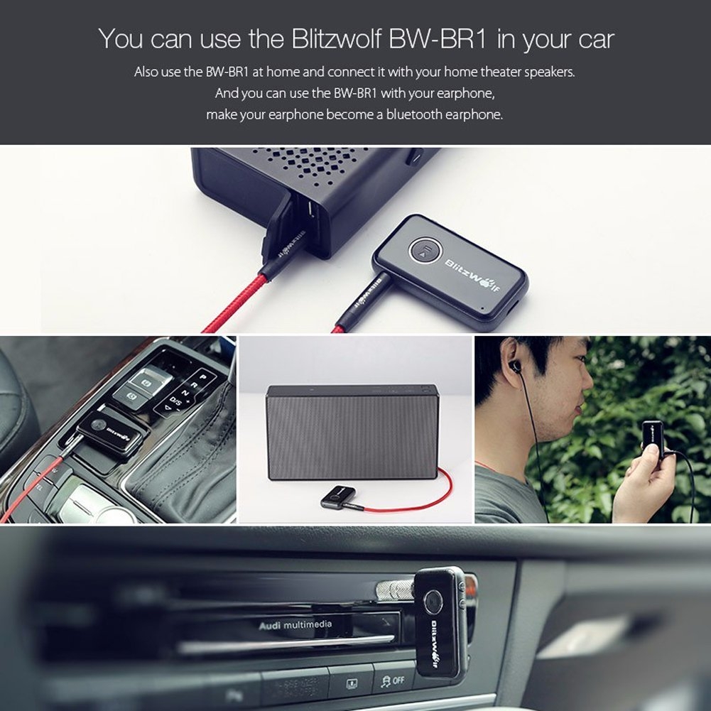 Blitzwolf Bluetooth Muzik Alicisi Arac Adaptoru 2581