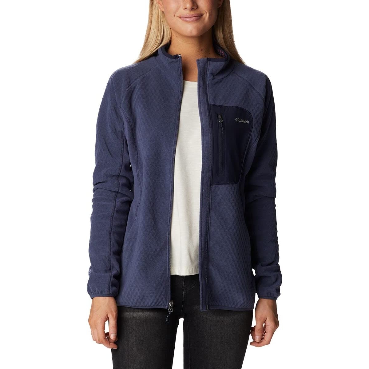 Columbia W Outdoor Tracks Full Zip Kad n Polar st Lacivert 84126
