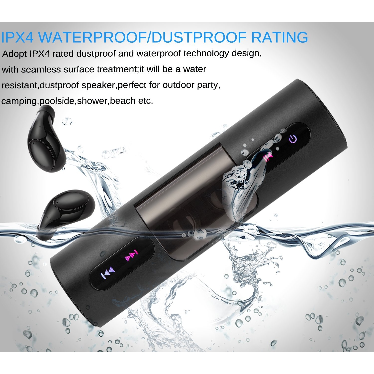 Fantime Bluetooth Hoparlor Kablosuz Bluetooth Kulaklik 5192