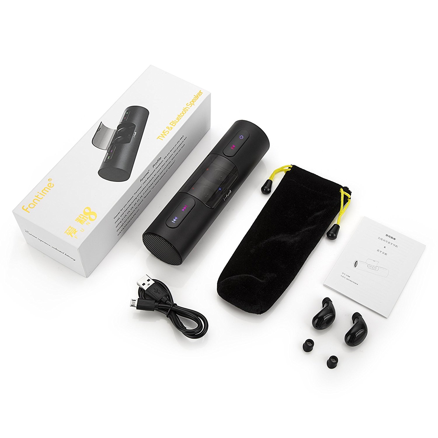 Fantime Bluetooth Hoparlor Kablosuz Bluetooth Kulaklik 5192