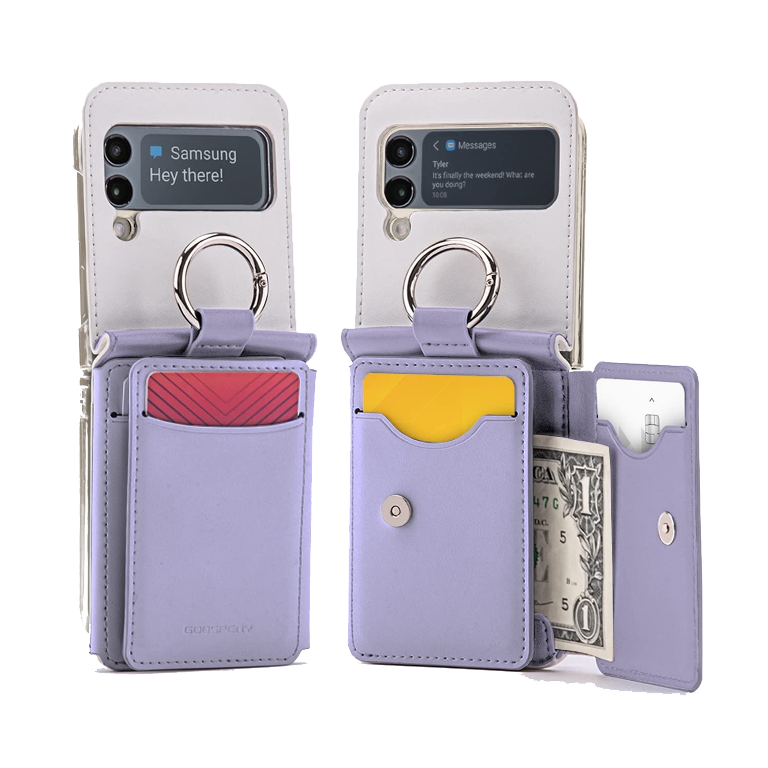 GOOSPERY Flex Serisi Galaxy Z Flip 4 Cüzdan Kılıf 82709