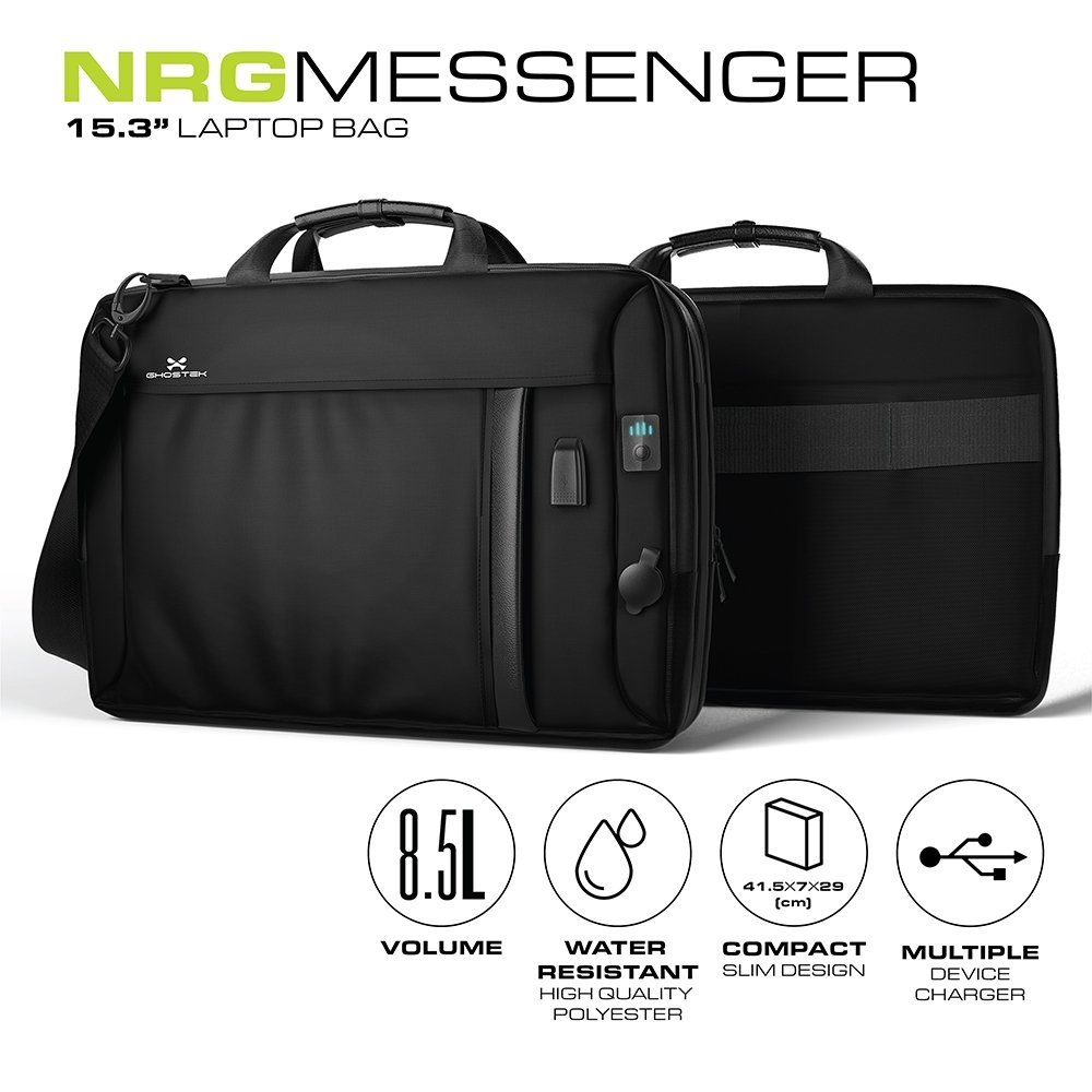 Ghostek Nrgmessenger Laptop Omuz Cantasi 16000 Mah Tasinabilir Batarya Dahil 5406