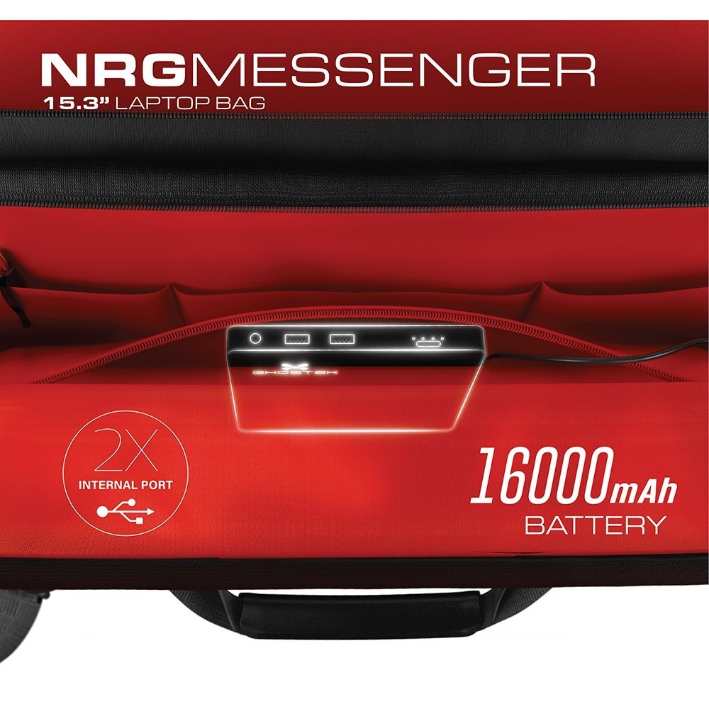 Ghostek Nrgmessenger Laptop Omuz Cantasi 16000 Mah Tasinabilir Batarya Dahil 5406