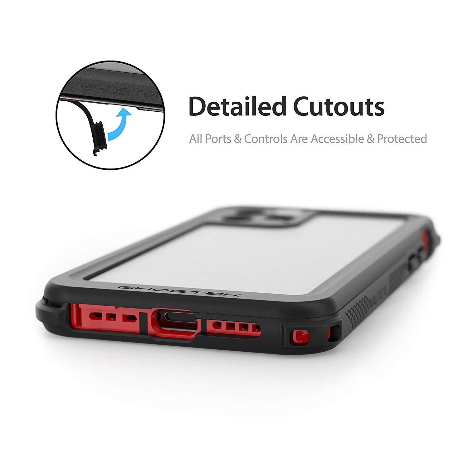 ghostek iphone 11 pro max su gecirmez kilif mil std 810g 28619