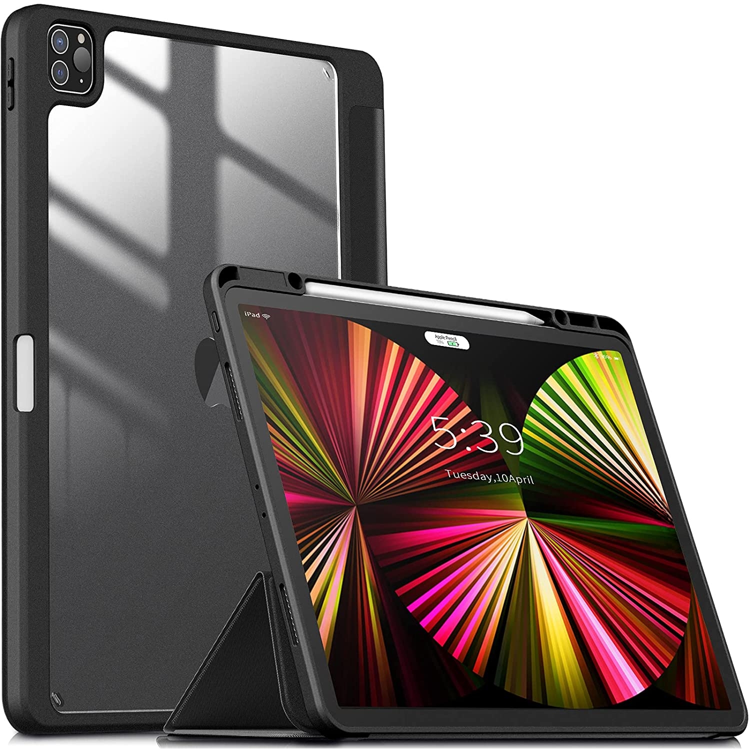 Infiland iPad Pro Kalem Bölmeli Kılıf (12.9 inç)(5.Nesil) 51038