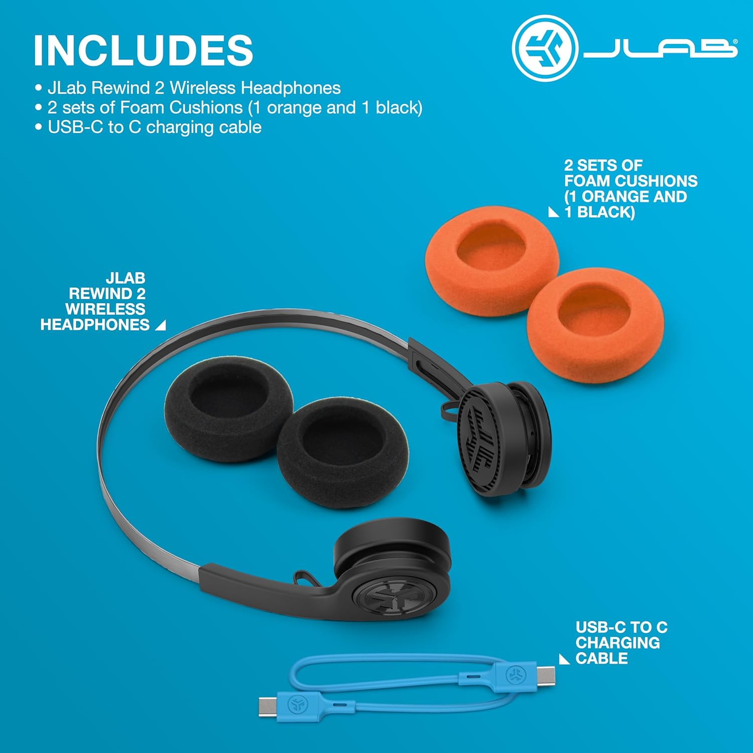 JLab Audio Go Retro Kulak Üstü Kulaklık (2.Nesil) 95557